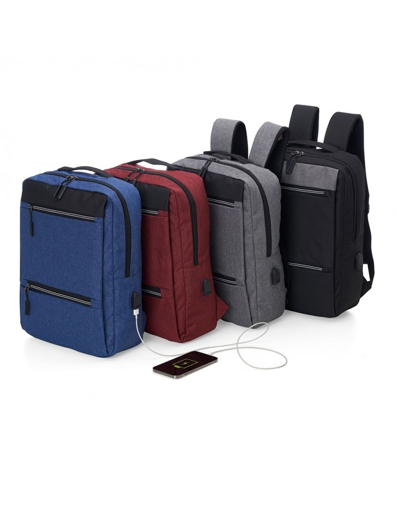 Mochila de Nylon USB 21L Personalizada - 01326