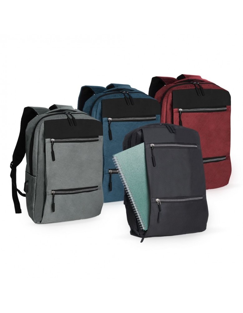 Mochila de Nylon USB 20L Personalizada - 01318