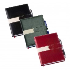 Agenda Diária 2026 com Fecho e Suporte pra Caneta Personalizada - 13919