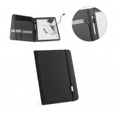 53580 – Pasta A4 Personalizada Stigger em Poliéster Reciclado com Caderno
