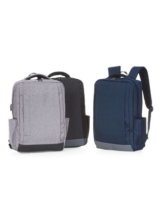 Mochila de Nylon USB Personalizada - 03034