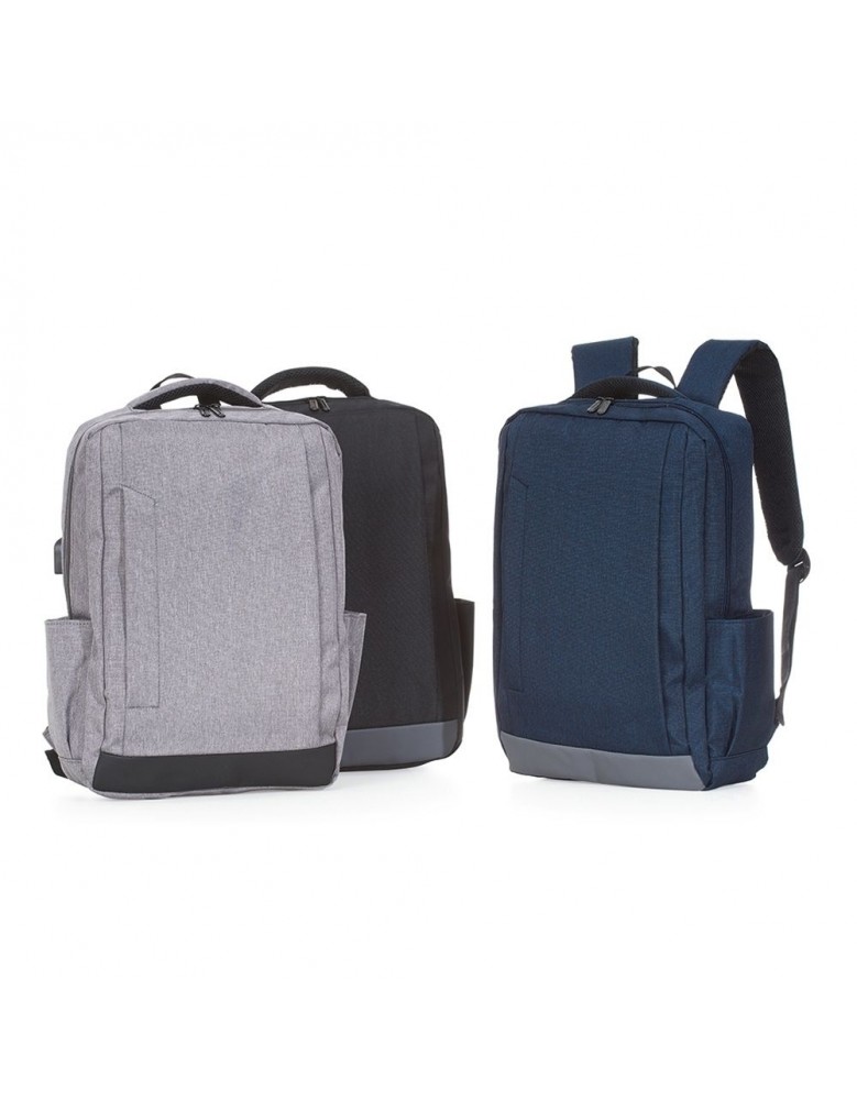 Mochila de Nylon USB Personalizada - 03034