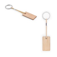 Chaveiro Personalizado em Bambu com Cordão em PET – 95089