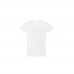 Camiseta branca personalizada unissex em algodão com fio penteado - 30501