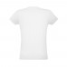 Camiseta branca personalizada unissex em algodão com fio penteado - 30501