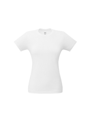 Camiseta feminina branca em algodão personalizada - 30507