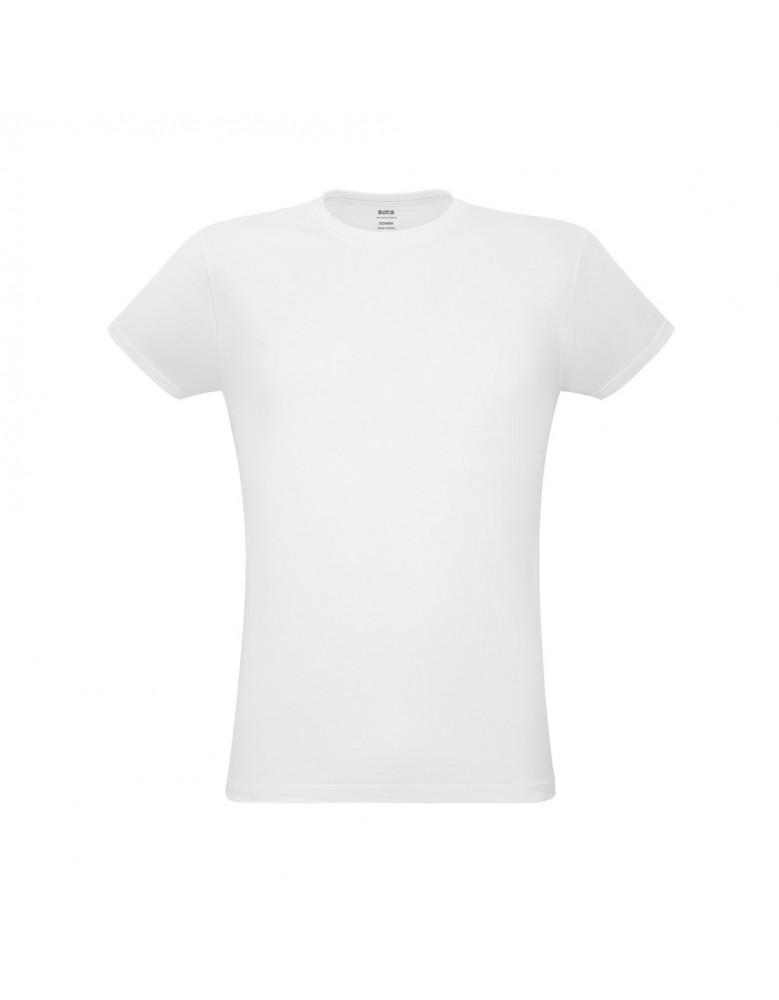 Camiseta branca personalizada unissex em algodão - 30509