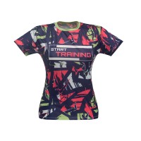 Camiseta personalizada feminina branca em polyester  - 30515