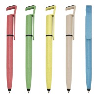 Caneta Fibra de Bambu Touch com Suporte Personalizada - 00708T