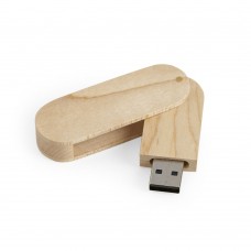 Pen Drive de Madeira Giratório 4GB/8GB Personalizado - 0074