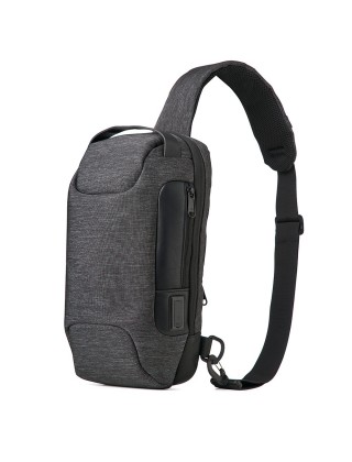 Mochila de Ombro USB Anti-Furto Personalizada - 04058