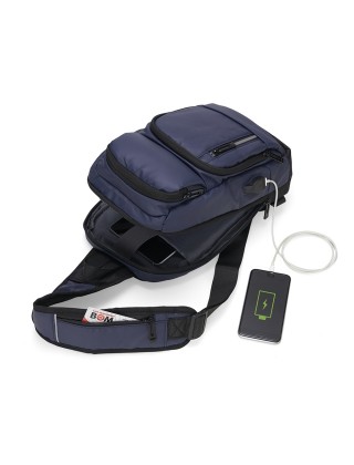 Mochila de Ombro USB Personalizada - 04059