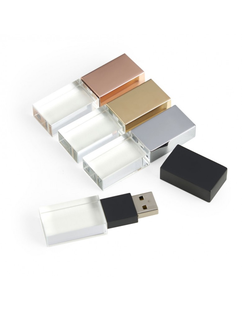 Pen Drive Vidro 4GB/8GB/16GB/64GB Personalizado - 050