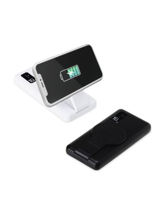 Power Bank 10.000mAh com Carregamento via Indução ou via Cabo Personalizado - 05038