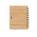 Bloco de Anotações Bambu com Caneta Personalizado - 13775