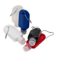 Frasco Plástico 40ml com Mosquetão Personalizado - 14494