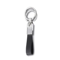 Chaveiro Metal Couro Sintético com 2 Argolas Personalizado - 14502