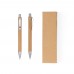 Kit Ecológico Caneta e Lapiseira Bambu Personalizado - 14681