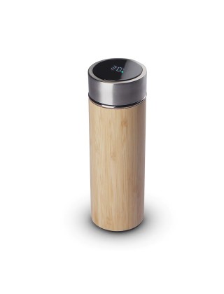 Garrafa Térmica Bambu 400 ml Personalizada - 14783