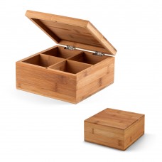 Caixa de chás em bambu Personalizada - 93978