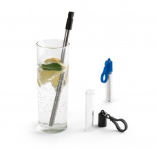 Conjunto de canudo em aço inox e escova de limpeza Personalizado - 94057