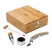 Conjunto para vinho em bambu e zinco Personalizado - 94190