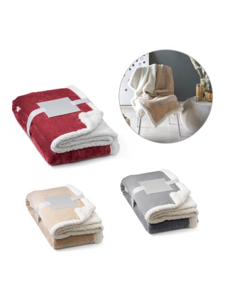 Manta reversível em tecido polar Personalizada - 99078