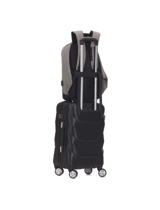Mochila Poliéster Anti-Furto USB Personalizada - 14290