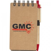 Bloco de anotações 10x14 cmts Ecológico com Caneta Personalizado   -  BEC0026