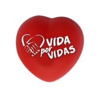 Anti-Stress PU em formato de coração personalizado - ST007  