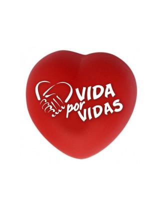 Anti-Stress PU em formato de coração personalizado - ST007  