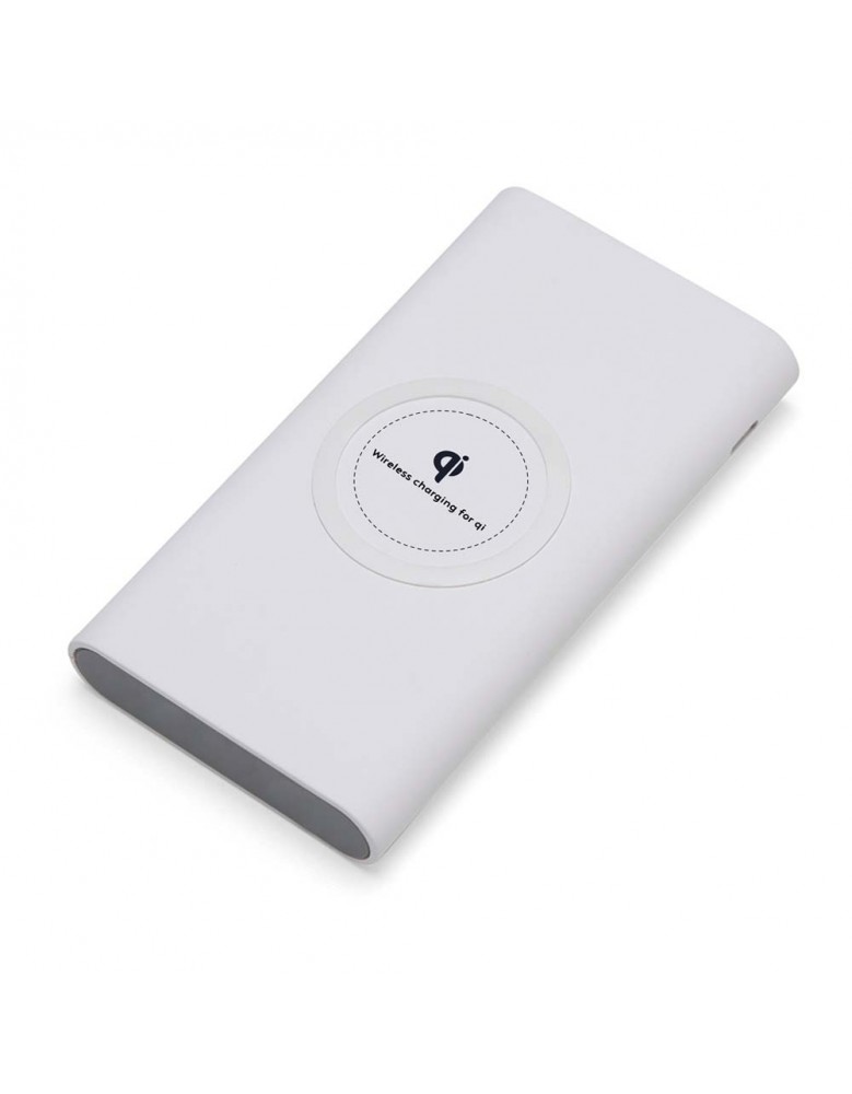 Power Bank 8000mAh com Carregamento via Indução ou via Cabo Personalizado - 04050