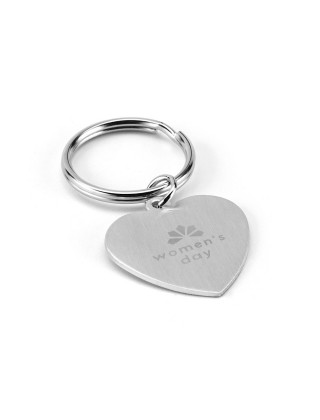 Chaveiro em formato de coração em alumínio Personalizado - 93159