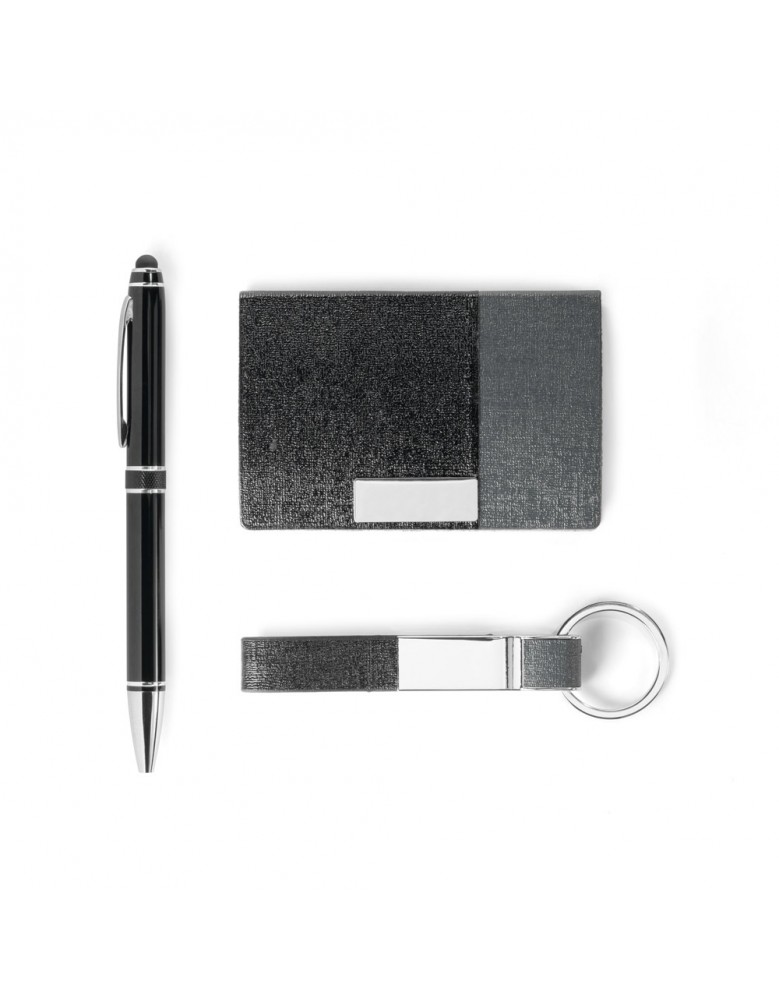 Kit de porta cartões, chaveiro e caneta  Personalizado - 93315