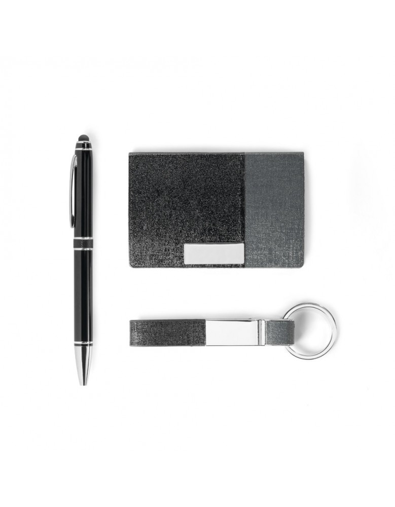 Kit de porta cartões, chaveiro e caneta  Personalizado - 93315