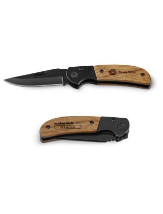Canivete em aço inox e madeira personalizado -94038