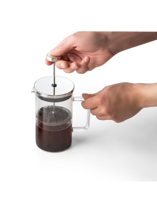 Cafeteira em vidro e aço inox 740 ml Personalizada Para o Dia das Mães - 94237