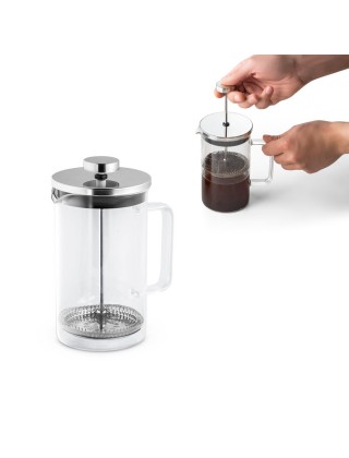 Cafeteira em vidro e aço inox 740 ml Personalizada - 94237