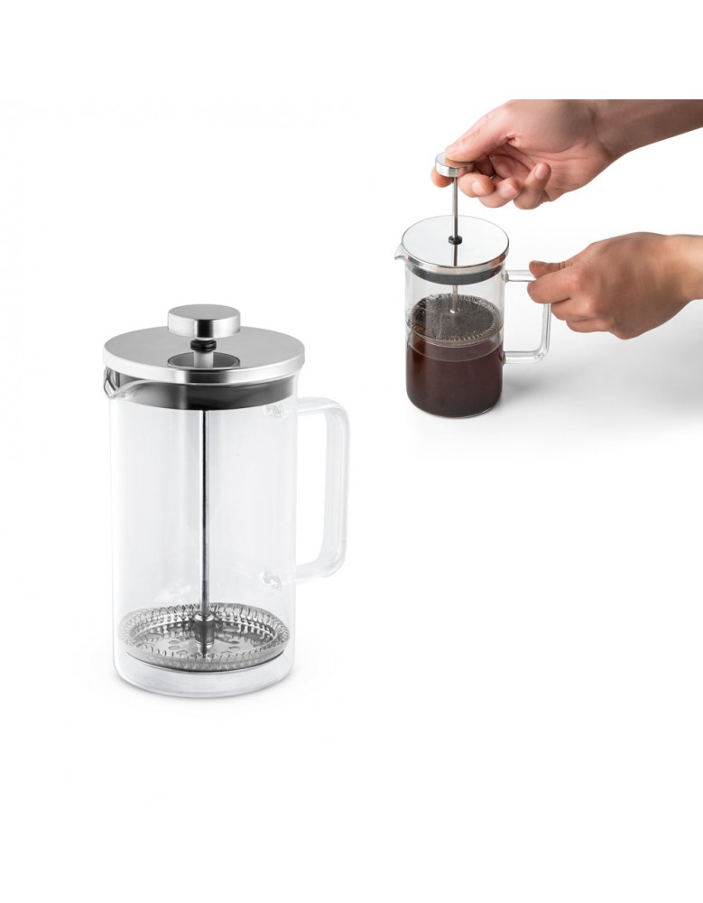 Cafeteira em vidro e aço inox 740 ml Personalizada Para o Dia das Mães - 94237