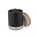 Copo em aço inox tampa de bambu 370 ml Personalizado - 94661