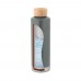 Squeeze em aço inox com tampa de bambu  640 ml Personalizada - 94662