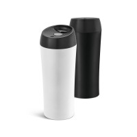 Copo de viagem em aço inox com sistema anti derrame 470 ml Personalizado - 94681
