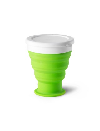 Copo de viagem dobrável em silicone 400 ml Personalizado - 94695