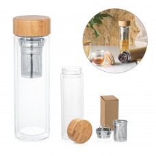 Squeeze em vidro  com infusor em aço 490 ml Personalizada - 94765
