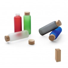 Squeeze de vidro  com tampa em bambu 500 ml Personalizada - 94770