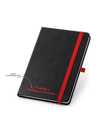 Caderno capa dura em PU térmico140 x 210 mm Personalizado - 93592