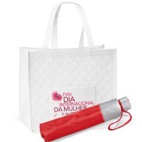 kit Bolsa e Guarda chuva Personalizado dia Internacional da Mulher    - KI2M