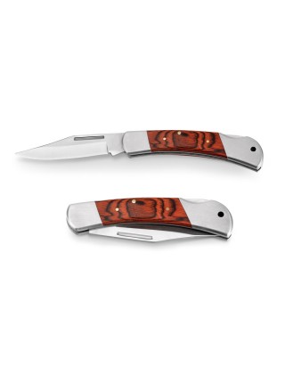Canivete em aço inox e madeira Personalizado - 94031