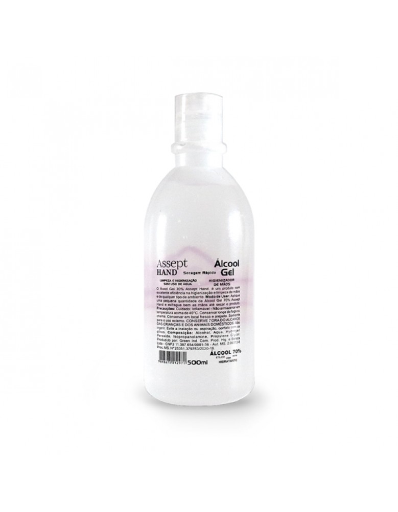 Álcool Gel 70% Antisséptico 500ml Personalizado - 94894