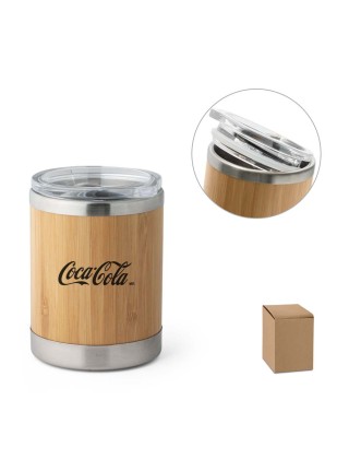 Copo de Bambu e aço Inox de Parede Dupla350 ml  Personalizada  - 94761